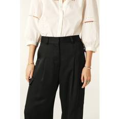 Suit Trousers - Woman cary pants black