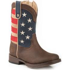 Roper Roper Toddler Square Toe American Flag Boots Blue