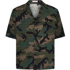 Valentino Iconographe Camouflage Silkeskjorte Green