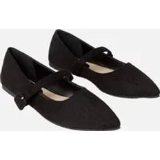 Dame - Imitert skinn Pumps Dorothy Perkins Women's Womens/Ladies Penelope Buckle Pointed Pumps Black/Black