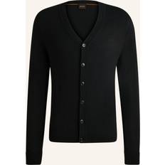 Homme - Laine Cardigans BOSS Avac Wool Knitted Cardigan - Black