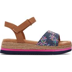 Toms Sandals Children's Shoes Toms Girl's floral sandals Diana Bleu