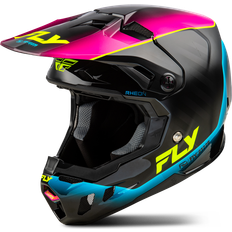Fly Racing Formula CC L.E. Underglow Crosshjälm Svart-Rosa-Blå