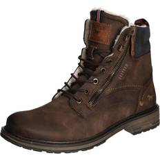 Mustang Herren Stiefeletten Mustang Herren Gefütterte Schnürboots dunkelbraun