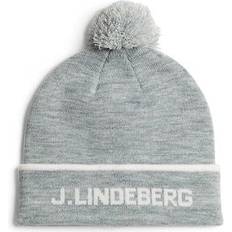 J.Lindeberg Kopfbedeckungen J.Lindeberg Stripe Beanie Mütze grau melange Einheitsgröße