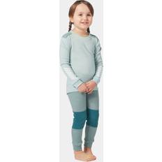 Vert Couches de base Helly Hansen Ensemble Base Layer Laine Enfant - Vert