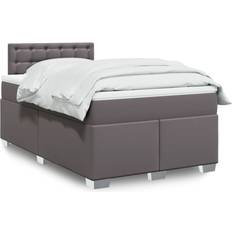 vidaXL Boxspringbett mit Matratze 120x190 cm Grau Betten-Sets