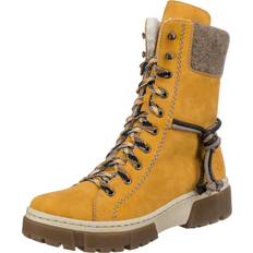 Amarillo - Mujer Botines de Tobillo Rieker Botines con Cordones X8618-68 Amarillo