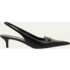 Valentino Shoes Valentino Valentino Logo Leather Slinback Pump