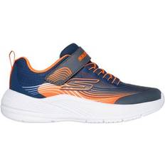 Skechers Sneakers Skechers Skechers Jungen Microspec Advance Sneaker in Blau/Orange, Größe 30, in der Maschine waschbar