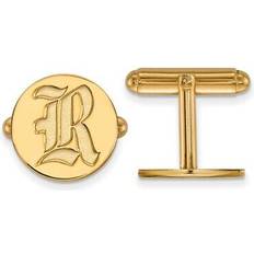 Oro Gemelli per polsini LogoArt 14k Gold Plated Silver Rice University Cuff Links