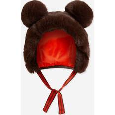 Mini Rodini Baby Brown Ear Faux-Fur Hat Brown 52-54