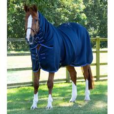 Coperte per Cavalli Coperta asciugante per cavalli con copricollo Premier Equine Bleu