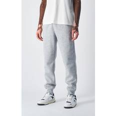 Champion Herr Byxor & Shorts Champion Rib Cuff Pants New Oxford Grey Melange, Male, Kläder, Byxor
