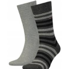 Tommy Hilfiger Stretch Socks Tommy Hilfiger Herren, Socken, Socken im Doppelpack, Grau, (2er Pack, 46)