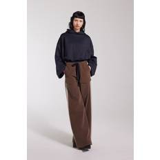 Stutterheim Byxor & Shorts Stutterheim Jarla Stripe Trousers Dark Brown