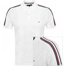 Tommy Hilfiger Black Polo Shirts Tommy Hilfiger Taped White Polo