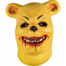 Gul Heldækkende masker Kostumer Bloody Pooh Horror Maske