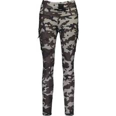 Dame - Kamuflasje Bukser & Shorts Gavelo Cargo Camo Stealth Leggings Dark Grey, Female, Tøj, Tights, Træning, Flerfarvet