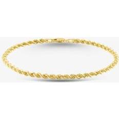 The Jewel Hut 9ct Yellow Gold Rope Chain Bracelet HLRP-320-9Y-8.5