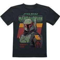 Star Wars T-shirt Barn The Mandalorian Boba Fett Lives 152 för barn svart
