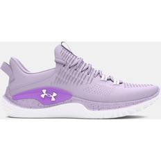 Under Armour Women's Dynamic IntelliKnit Training Shoes Salt Purple Lavish White