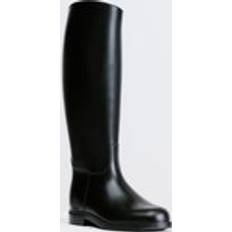 Adult Horse Riding Synthetic Jodhpur Boots Black Graphite Black
