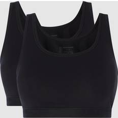 Schiesser Undertøjssæt Schiesser Organic Cotton Bustier Top 2-pak - Black