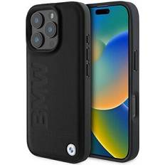 BMW Leather Hot Stamp Case for iPhone 16 Pro Max 6.9 Black