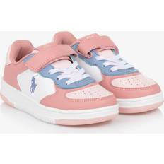 Kinderschuhe Polo Ralph Lauren Girls Pink & Lilac Faux Leather Trainers