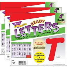 Red Bulletin Boards T-2700-3 4 in. Ready Letters, Red, 193/Pack