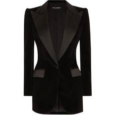 Mujer - Negro Trajes Dolce & Gabbana Chaqueta Esmoquin De Terciopelo Negro