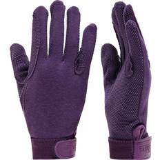 Equestrian Shires Childs Newbury Riding Gloves Purple