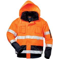 Elysee Warnschutz-Pilotenjacke VOLKER, warn-orange/marine-blau, Größe warnorange