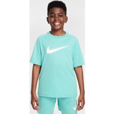 Löpning T-shirts Barnkläder Nike Dri-Fit Multi+ SS Top HBR Padel och Tennis T-shirt - Grön/Vit