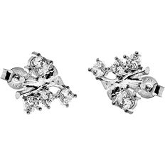 CU Jewellery Two kluster örhänge Silver