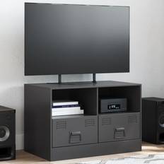 Gul TV-borde vidaXL 67x39x44 cm Stål Sort TV-bord