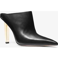 Michael Kors Pumps Michael Kors MK Halle Leather Mule Pump Black Michael Kors