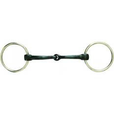Svarta Bett Korsteel Sweet Iron Jointed Lös Ring Snaffle Bit