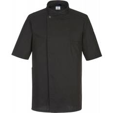 M Work Jackets Portwest Mens Surrey Short-Sleeved Chef Jacket