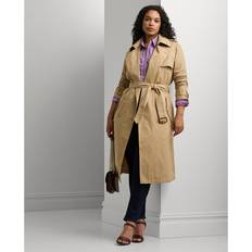 Natur - XL Kåper & Frakker Lauren Ralph Lauren Waterrepellent Belted Twill Trench Coat Trenchcoats hos Magasin