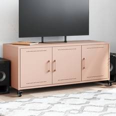 Stahl Fernsehschränke vidaXL TV-Schrank Rosa 100.5x39x43.5 cm Fernsehschrank