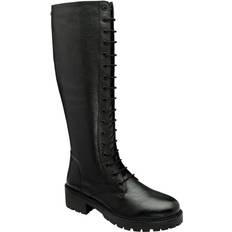 Ravel Black Leather 'Oban' Knee-High Boots