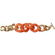 Yellow Bracelets Ermanno Scervino chain wide brass plastic bracelet bracelets orange -size