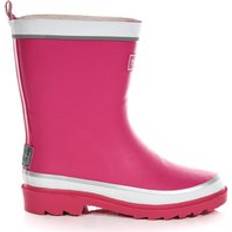 Blanco Botas de agua Regatta 'Foxfire' Reflective Wellies Pink Infant