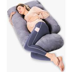 Grey Pregnancy & Nursing Pillows Momcozy Cooling Fabric U-Shaped Pregnancy Pillow