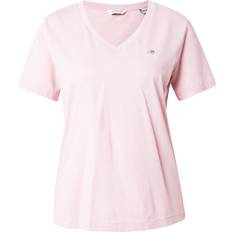 Gant Pink Tops Gant Women Shield V-Neck T-Shirt