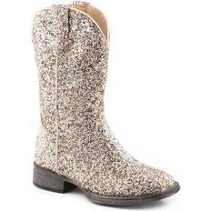 Gold Boots Children's Shoes Roper Roper Childs Glitter Galore Boots Gold