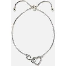Montini Armband Montini Silverfärgat armband hjärta & infinity