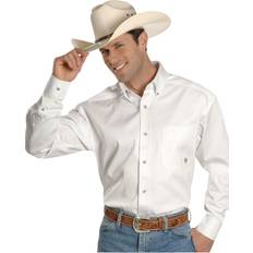 Ariat Men Shirts Ariat Twill Long-Sleeve Shirt for Men White